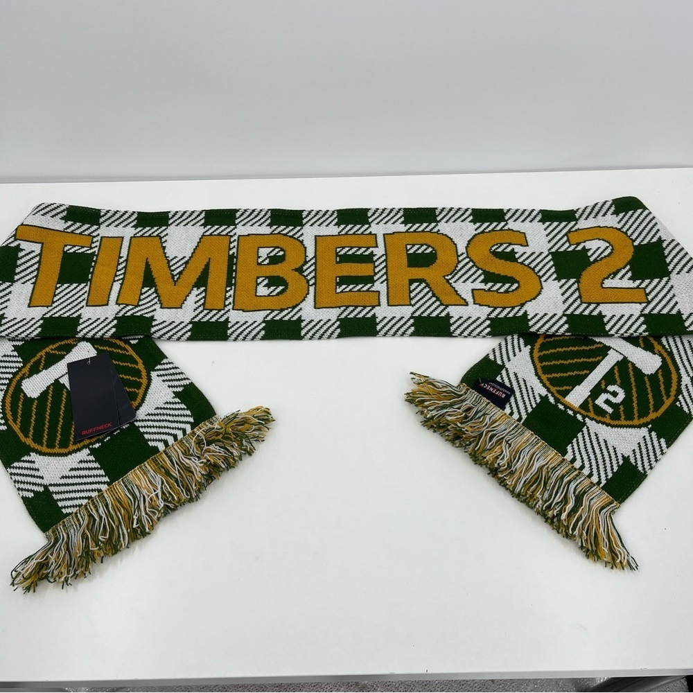 NWT MLS Ruffneck Portland Timbers 2 Fan Scarf